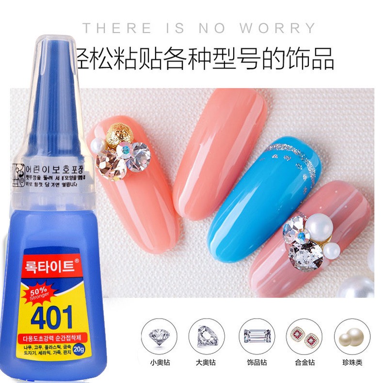 Keo 401 chuyên gắn móng, đính đá siêu bền - MiNi Nails