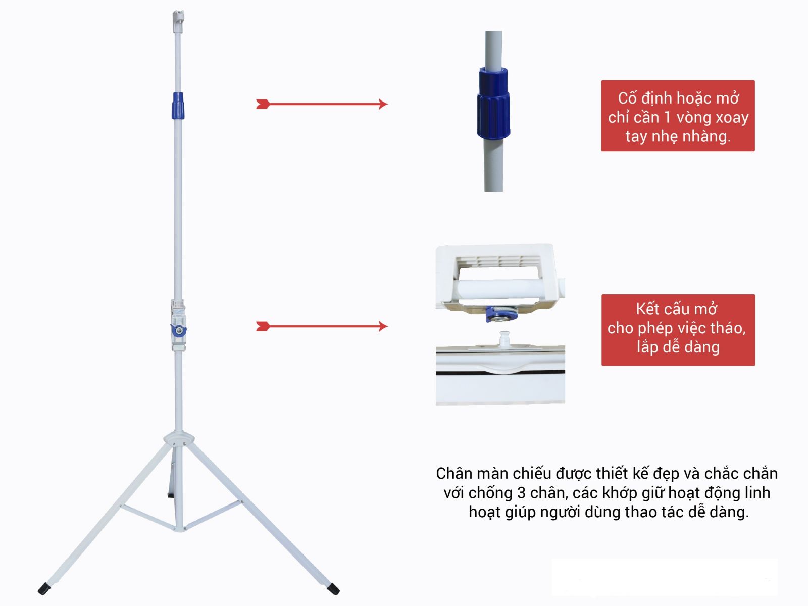 Màn Chiếu 3 Chân Dalite / Apollo 100 inch