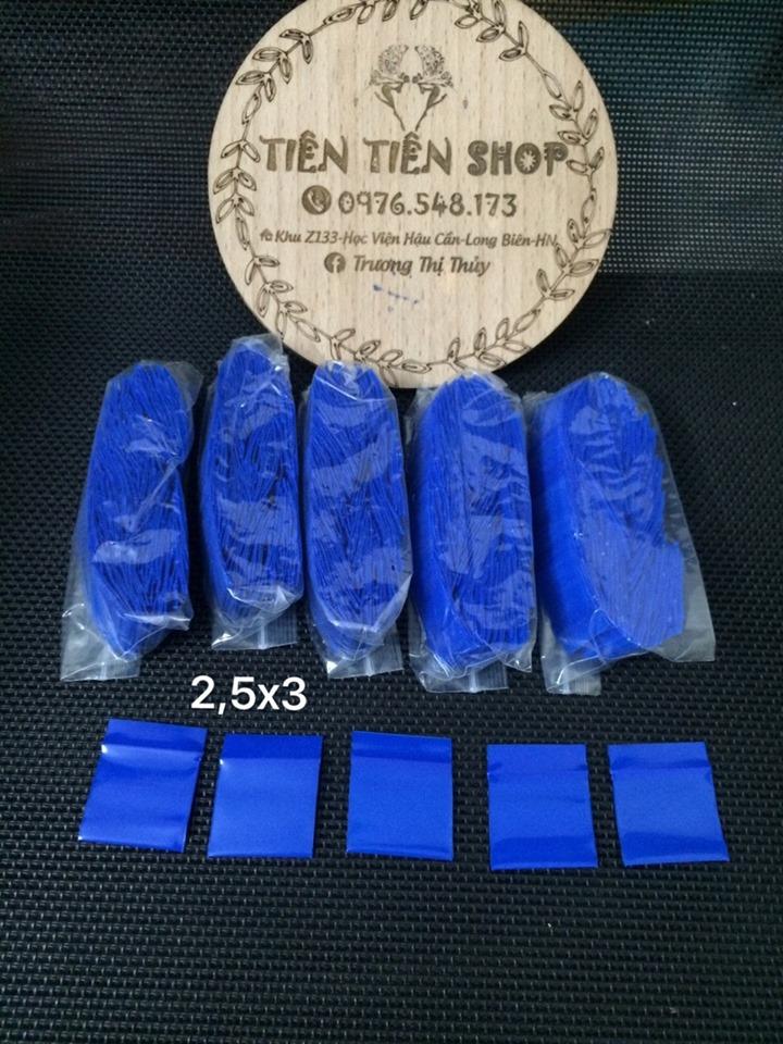 gói 100 túi zip xanh dương chọn size