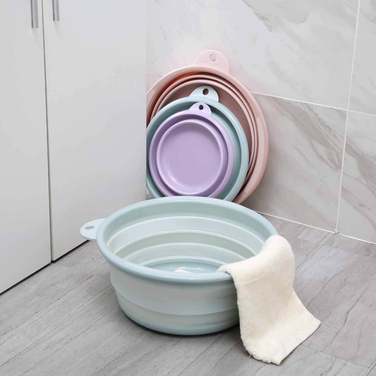 Homenhome Chậu Rửa Gấp Gọn Chậu Rửa Bằng Nhựa Bồn Rửa Du Lịch