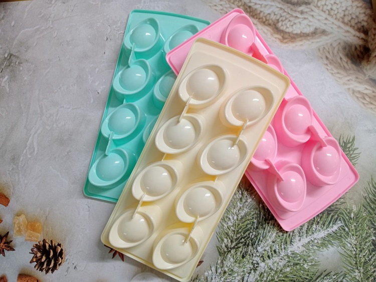 KHAY ĐÁ, ĐỔ THẠCH RAU CÂU HÌNH THỎI VÀNG, 8 THỎI / KHAY