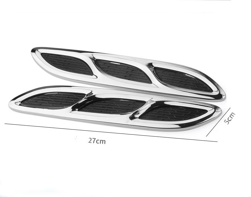 Bộ 2 miếng mang Cá mập dán trang trí xe hơi