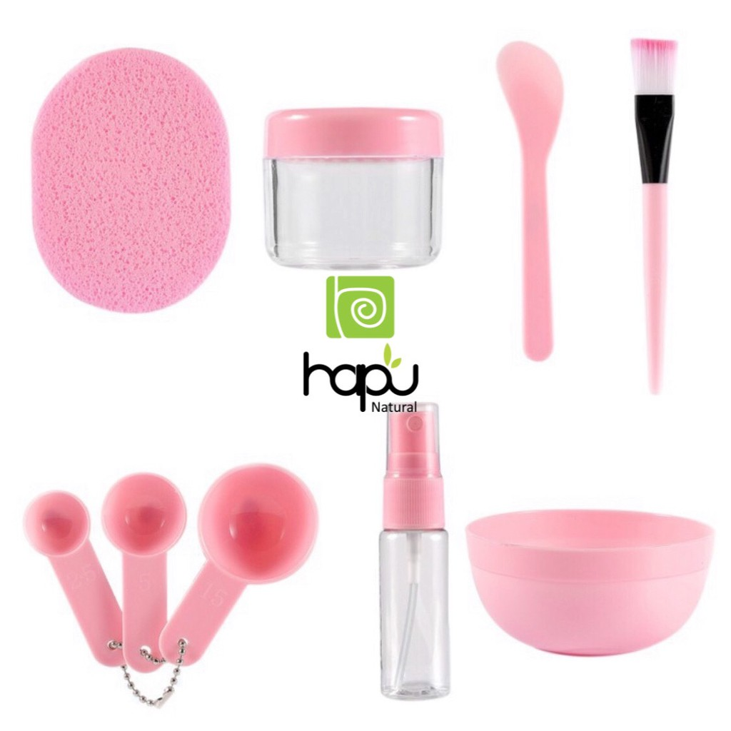 Bộ chén cọ trộn mặt nạ 9 món loại đẹp Hapuganic