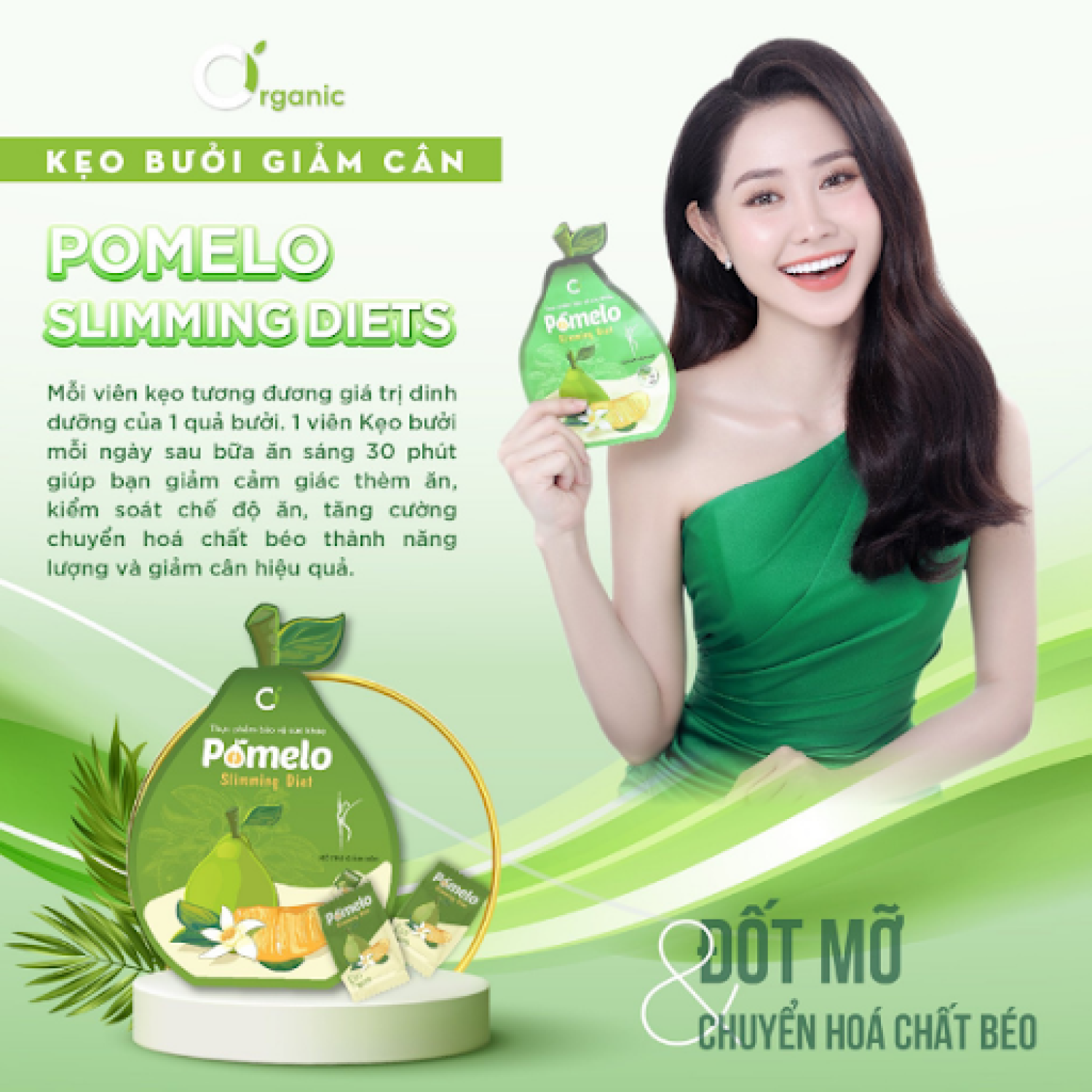 Kẹo bưởi giảm cân Pomelo CiOrganic
