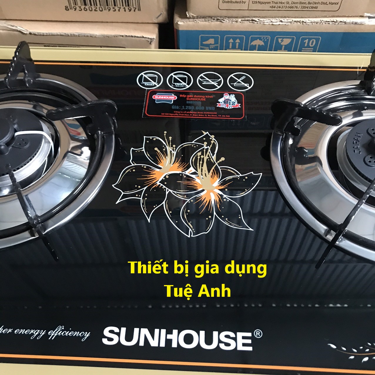 Bếp Gas Đôi SUNHOUSE , Model:SHB3226 , (Full box), (Chính hãng Sunhouse)
