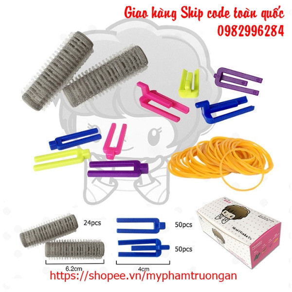 Set Lô Uốn Phồng Chân Tóc 3D 24 Cái