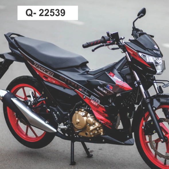 Tem rời Raider Fi Liqui Moly đỏ đen