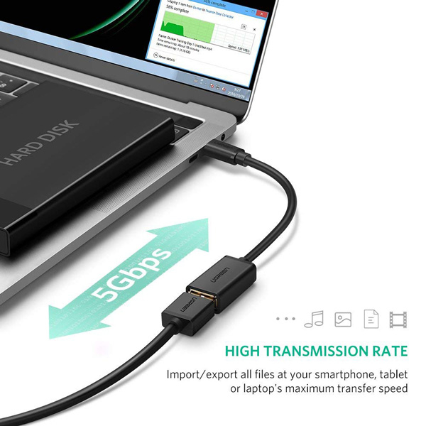 Cáp OTG USB TYPE-C sang USB 3.0 Ugreen 30701 Chính Hãng