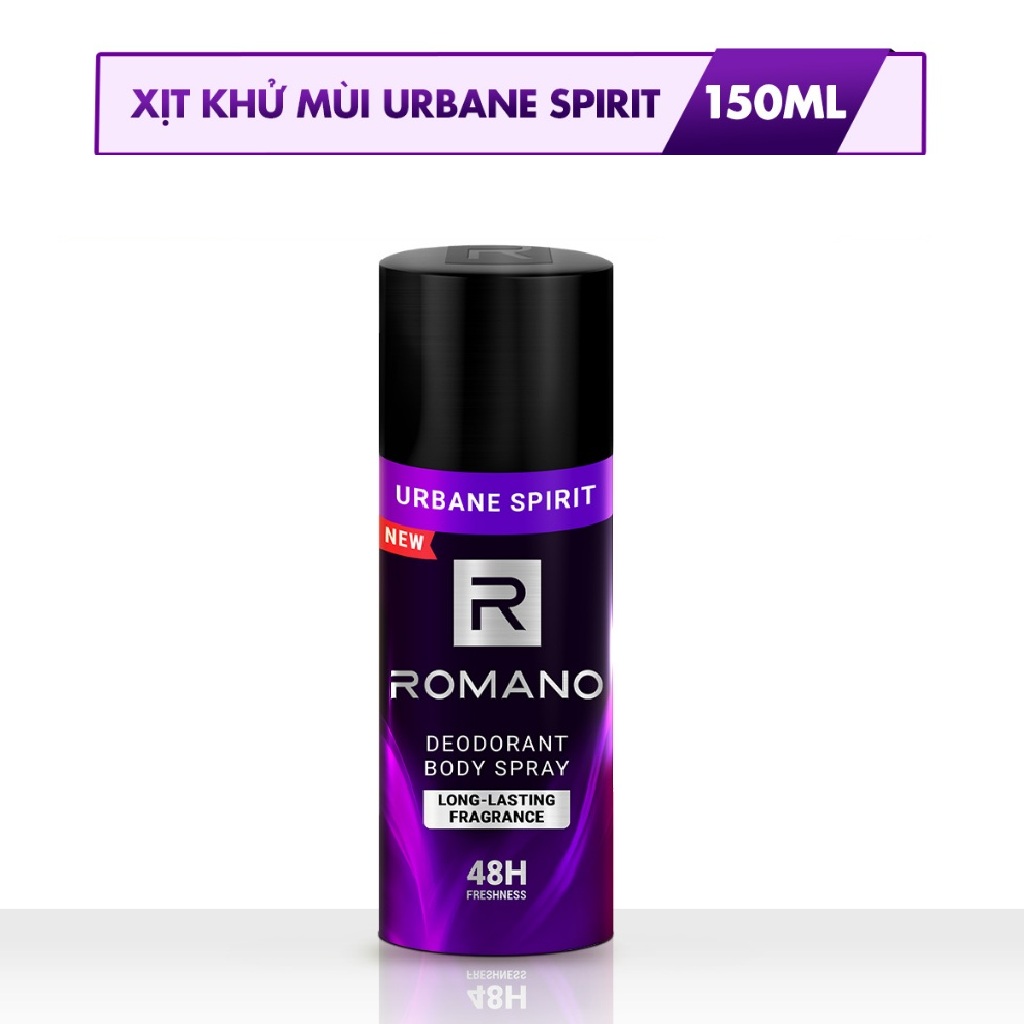 Xịt khử mùi toàn thân Romano 150ml