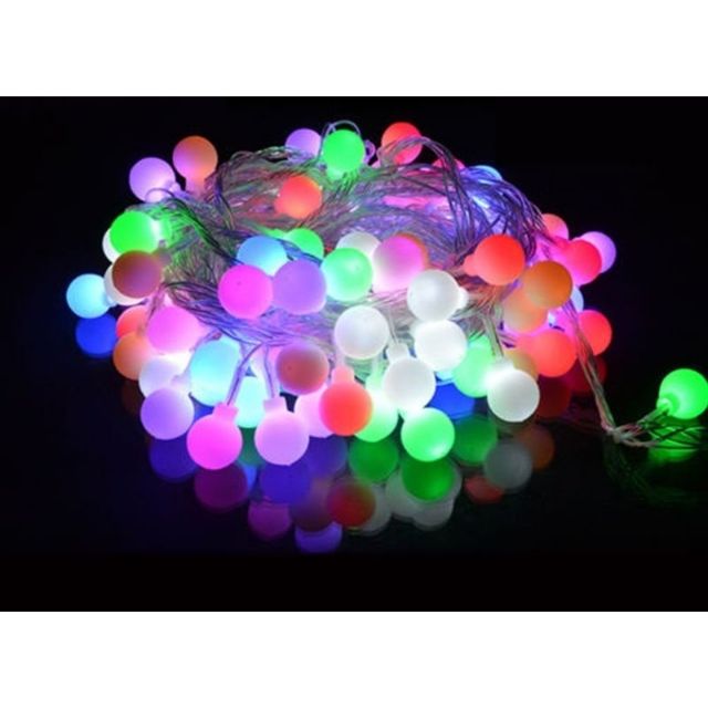 Dây Đèn Cherry Ball 20 Bóng Nhiều Màu Dùng Pin AA