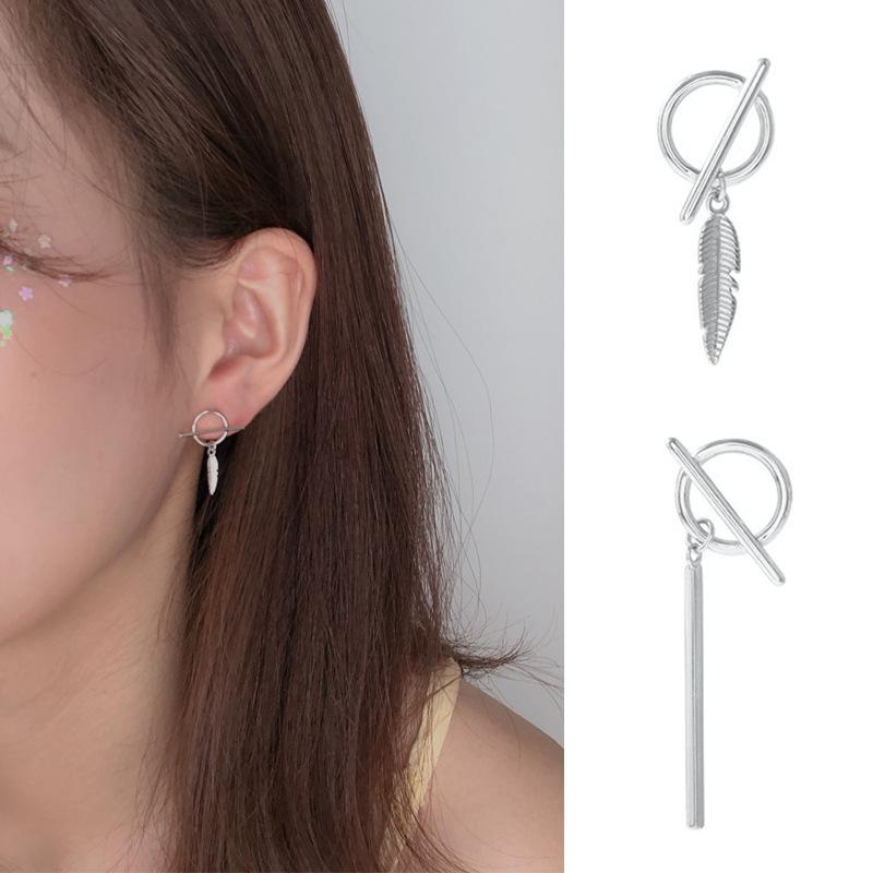 Bông tai so le 2 bên dễ thương phong cách ulzzang