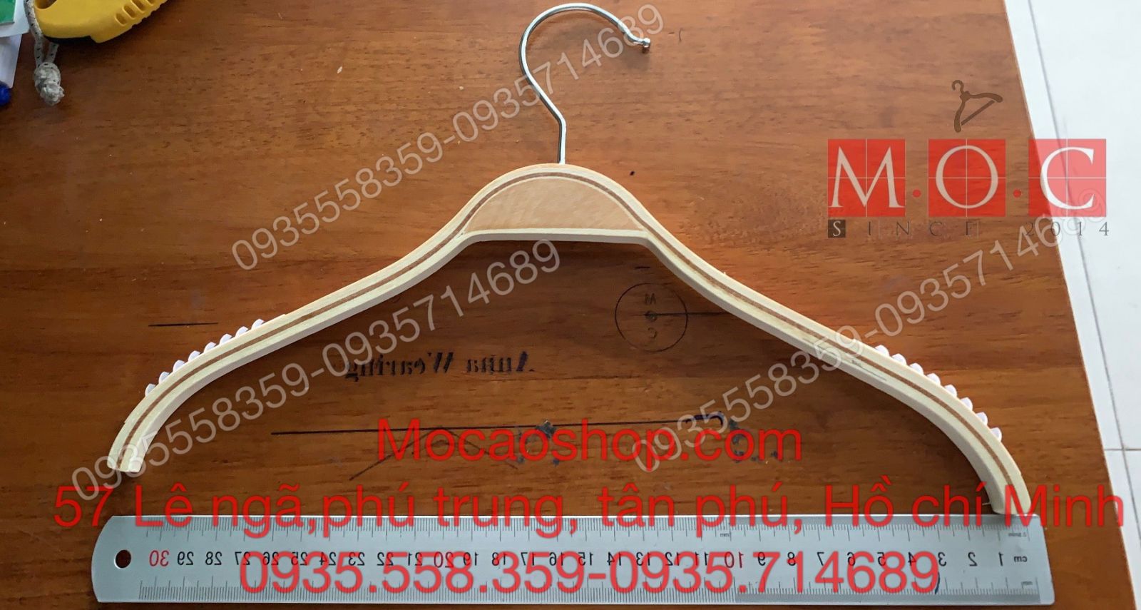 10 móc gỗ treo quần áo trẻ em
