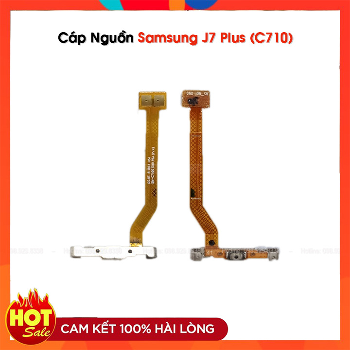 Cáp nút nguồn samsung galaxy j7 plus / c710f zin bóc máy