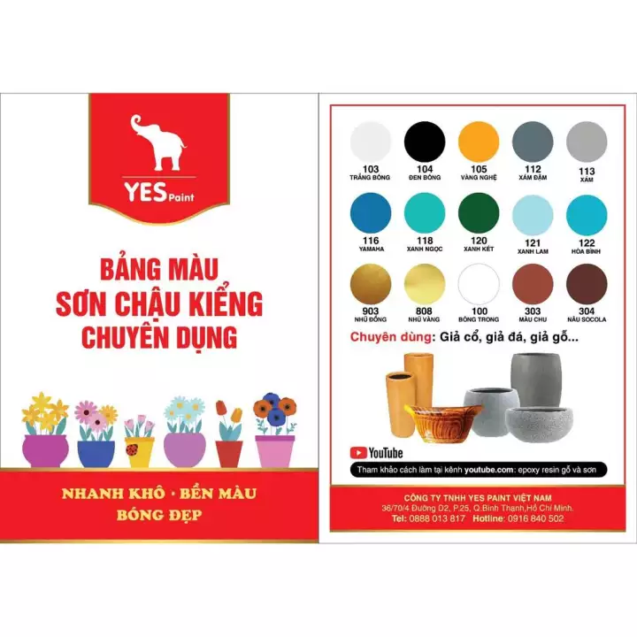 SƠN CHẬU KIỂNG CHUYÊN DỤNG 1K YES LON 800GRAM