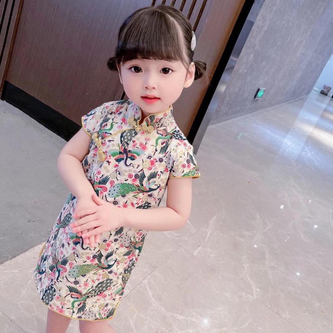 VÁY SƯỜN XÁM CHO BÉ GÁI ĐIỆU