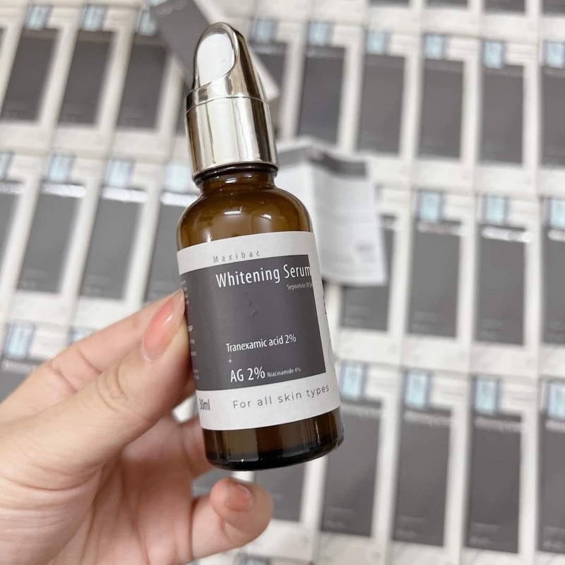Maxibac Whitening Serum giúp làm sáng da, mờ nám