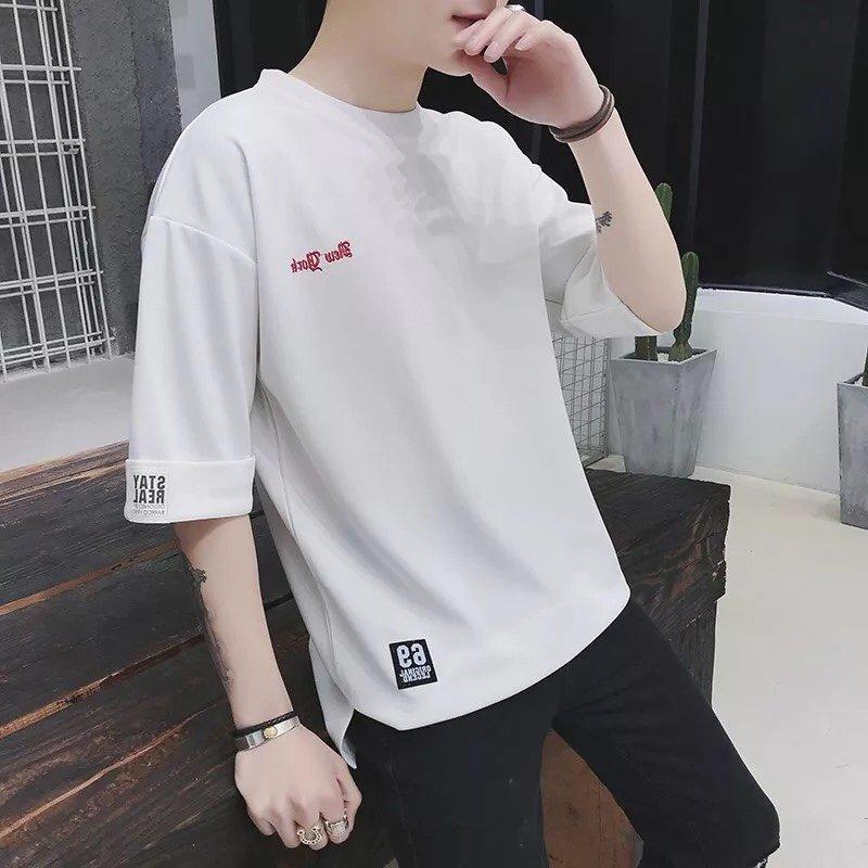 Áo thun nam tay lỡ form rộng