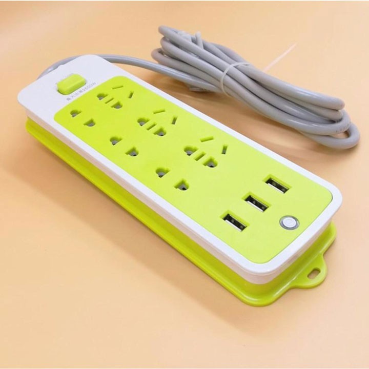 [HCM]Ổ cắm điện 6 ổ cắm và 3 cổng usb