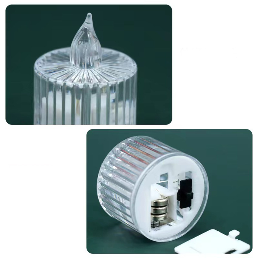 Nến điện tử mini - Nến khúc xạ trang trí kèm pin
