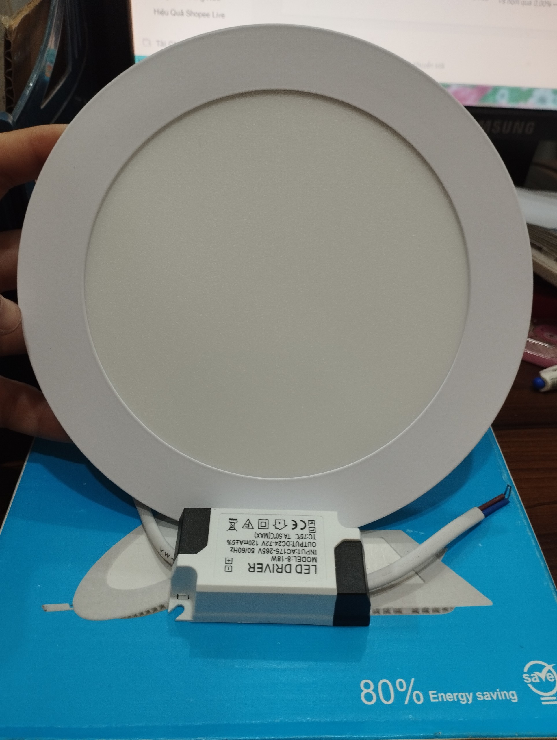 ĐÈN LED ÂM TRẦN SIÊU MỎNG 12W SIÊU SÁNG