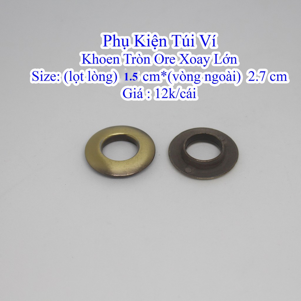 Khoen Tròn Ore Xoay lớn lọt lòng 1.5 cm (22k/cái)