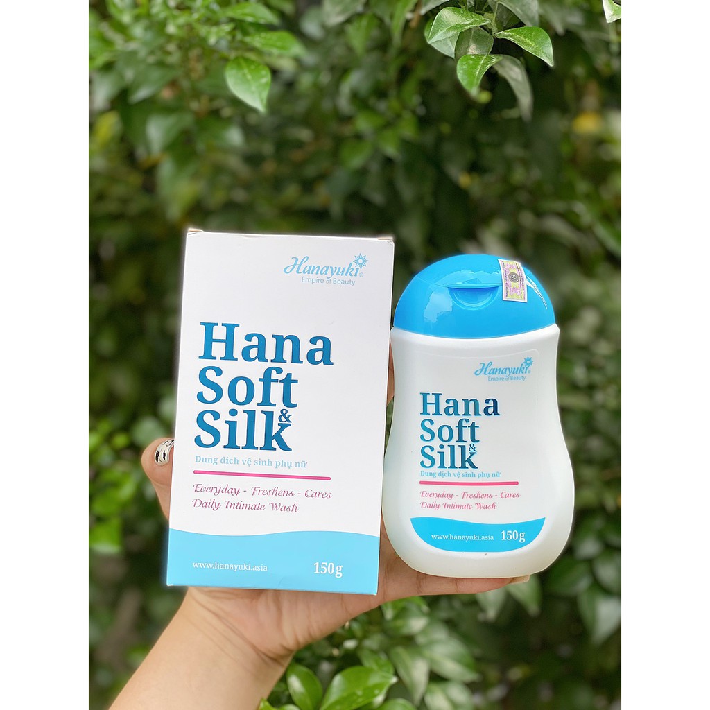 [HCM]Dung Dịch Vệ Sinh Phụ Nữ Hana Soft & Silk + Tặng tẩy TBC Múi Xù