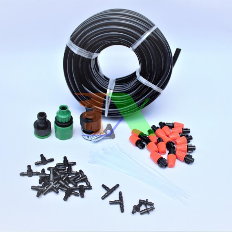 Set kit 16 head misting nozzles 10lit full wire, accessories tx-diy-041, garden watering, orchid flower, vegetable DIY assembling DIY