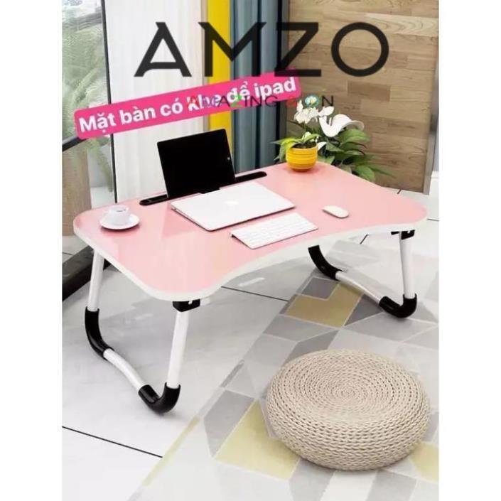 Bàn gấp gọn có khe để ipad hàng xịn - AMZO