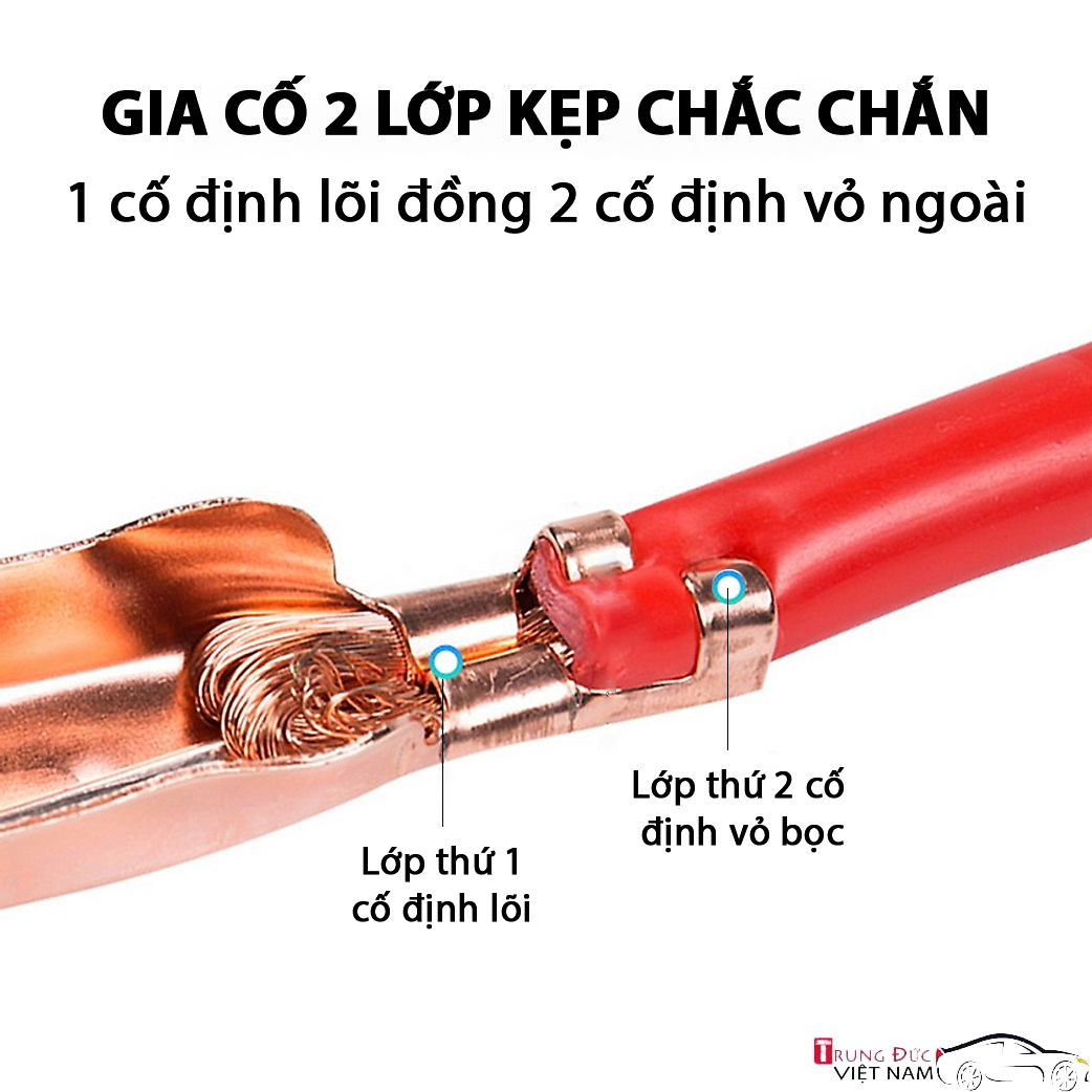 Bộ Dây Câu Bình Ắc Quy 1000A - Trung Đức VN