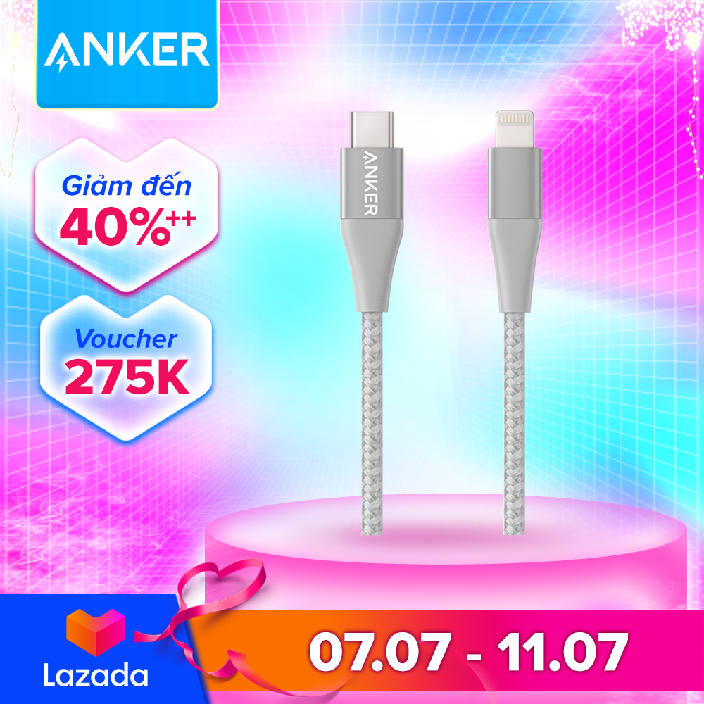 Cáp sạc ANKER PowerLine+ II Lightning to USB-C dài 0.9m - A8652 - Hỗ trợ