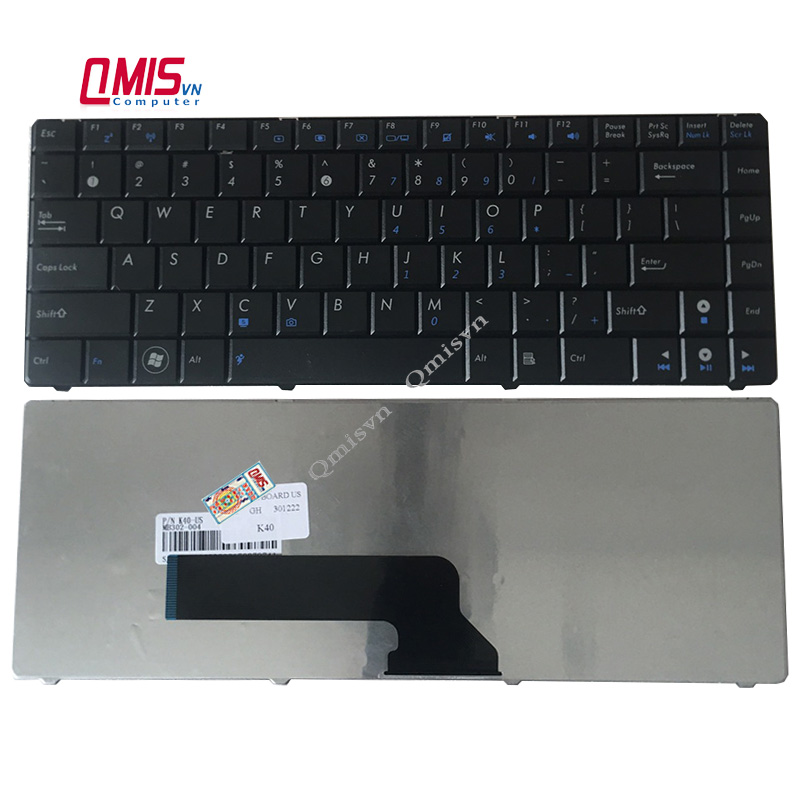 Bàn phím laptop asus k40 p30 x8a x8a x8aij pro8bij p81ij