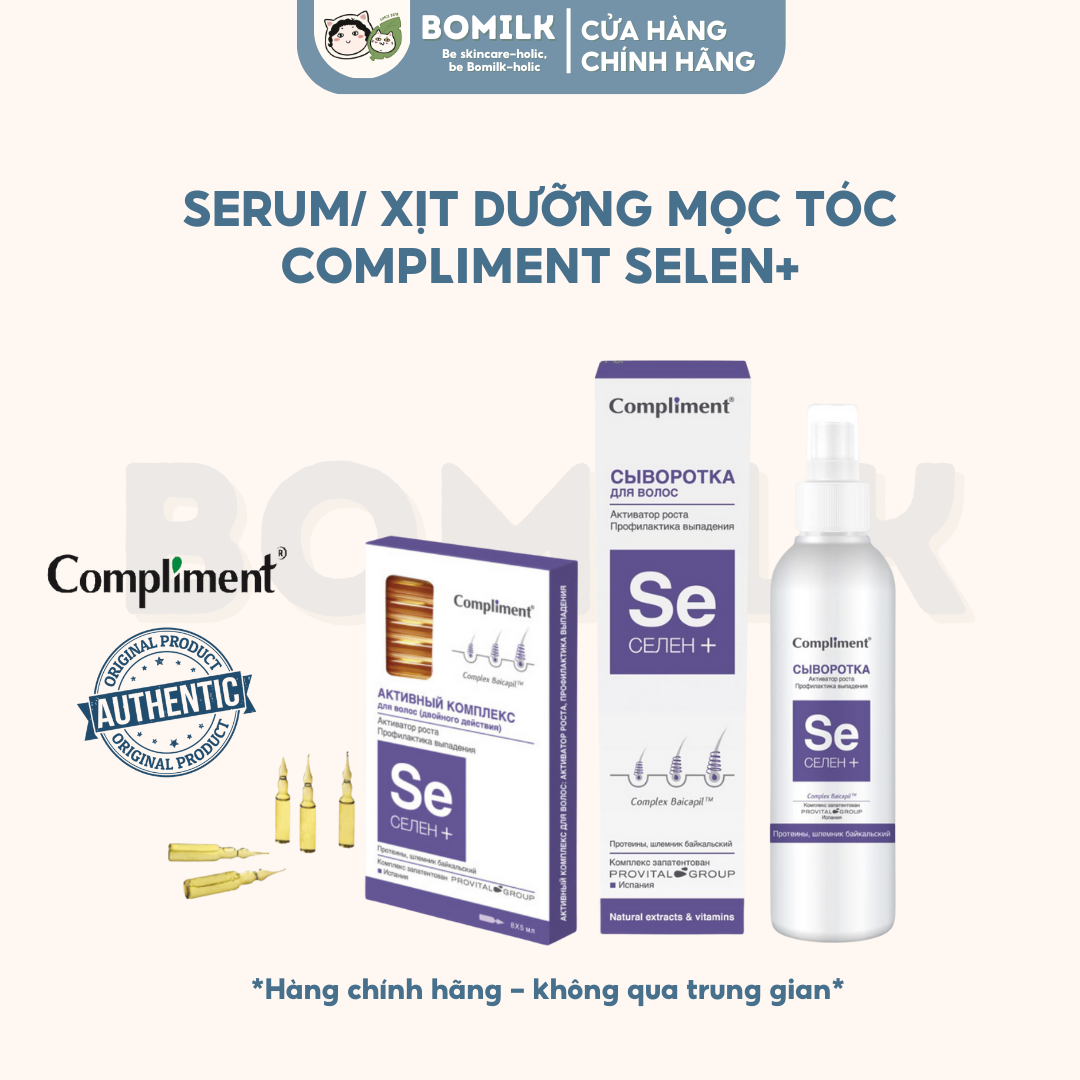 Serum/ xịt dưỡng ngừa rụng tóc Compliment Selen +