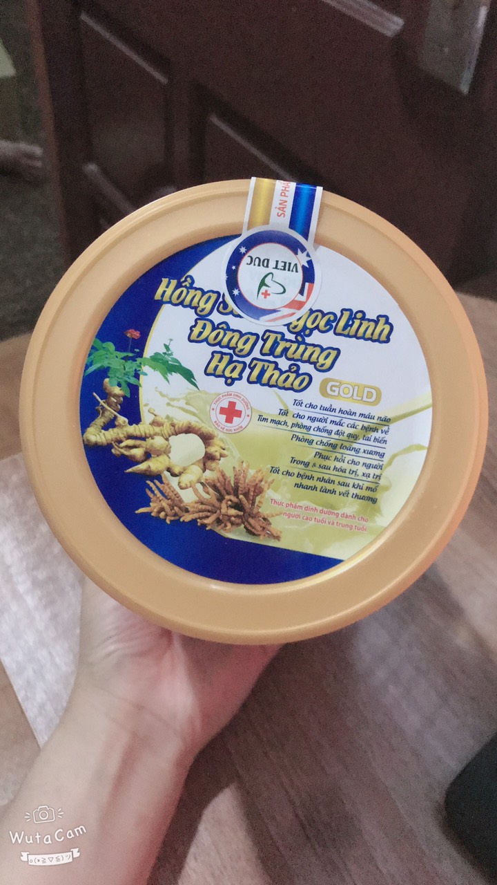 [hộp 900gram] sữa bột hồng sâm ngọc linh đông trùng hạ thảo