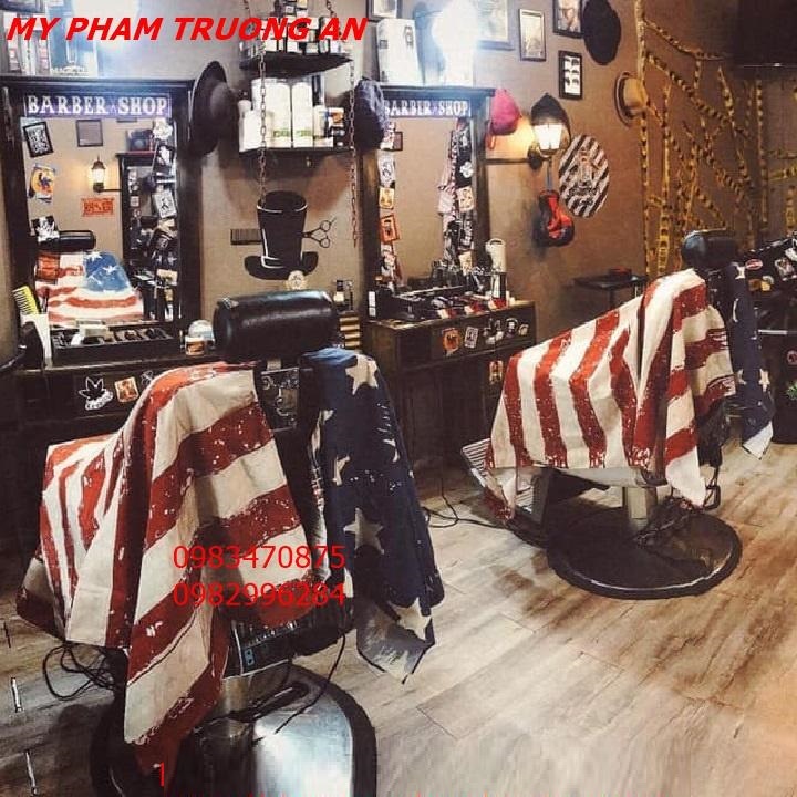 Khăn choàng cắt tóc cờ Mỹ USA cho barbershop