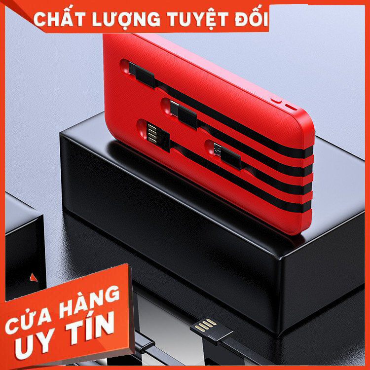 BÁO GIÁ SẠC DỰ PHÒNG XIAOMI MI POWER BANK 2S | Shopee Lazada Sendo Tiki mới nhất 60 Sạc dự phòng POWER BANK dung lượng 20000mAh tích hợp sẵn 4 dây cáp sạc