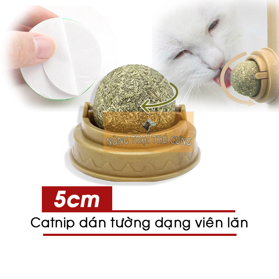 Cục cỏ bạc hà catnip dán tường cho mèo - đồ chơi catnip cho mèo giúp mèo xả strees, tiêu hóa tốt -
