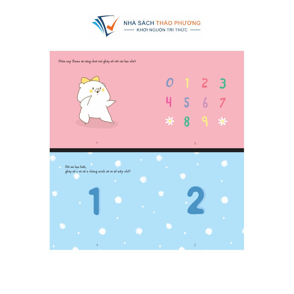 Sách - Ehon Kuma Làm Quen Với Môn Toán (Bộ 4 Cuốn)