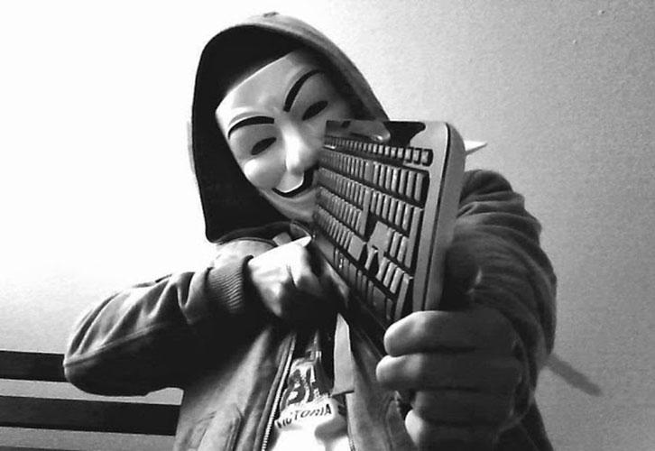 Hình dán ANONYMOUS tròn 14cm