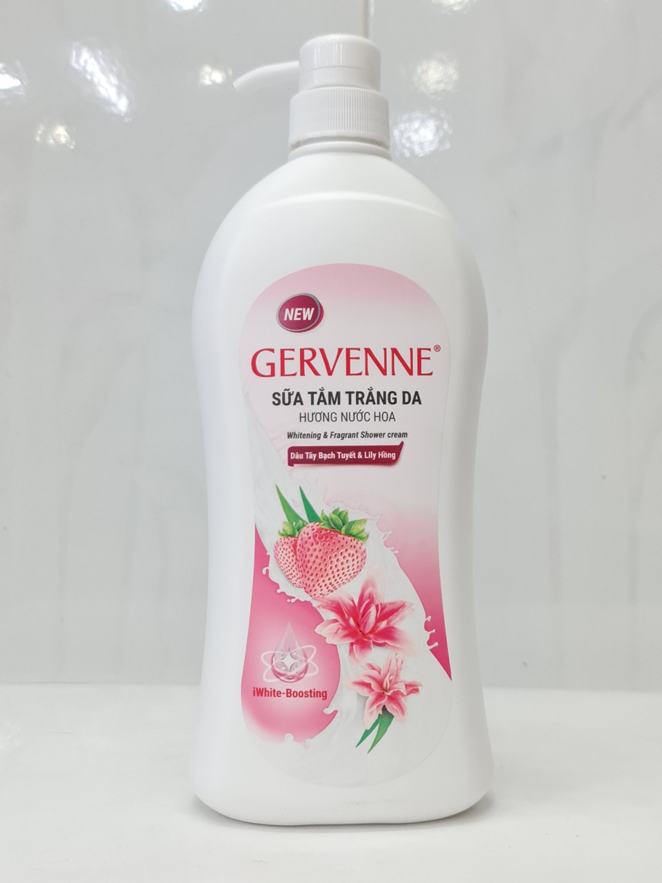 Sữa Tắm Dê Dưỡng Ẩm Trắng Da GERVENNE 900g