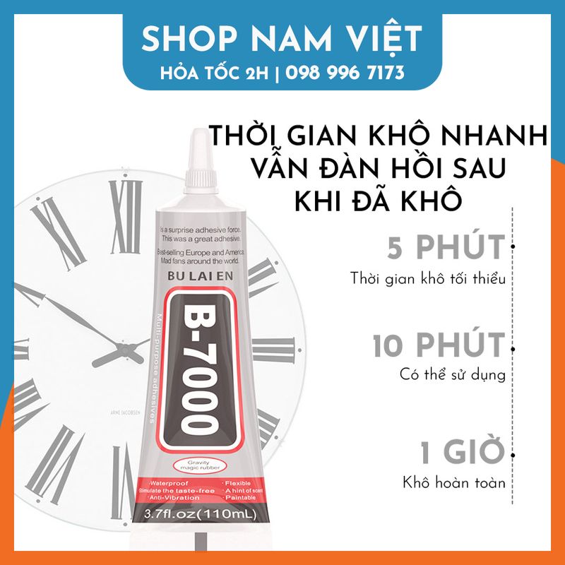 Keo Acrylic B7000/T7000/E8000/T8000 Dán Kính Điện Thoại, Dán Giày, Dán Nhựa, Kim Loại, Gỗ, Đá, Thủy Tinh, Da