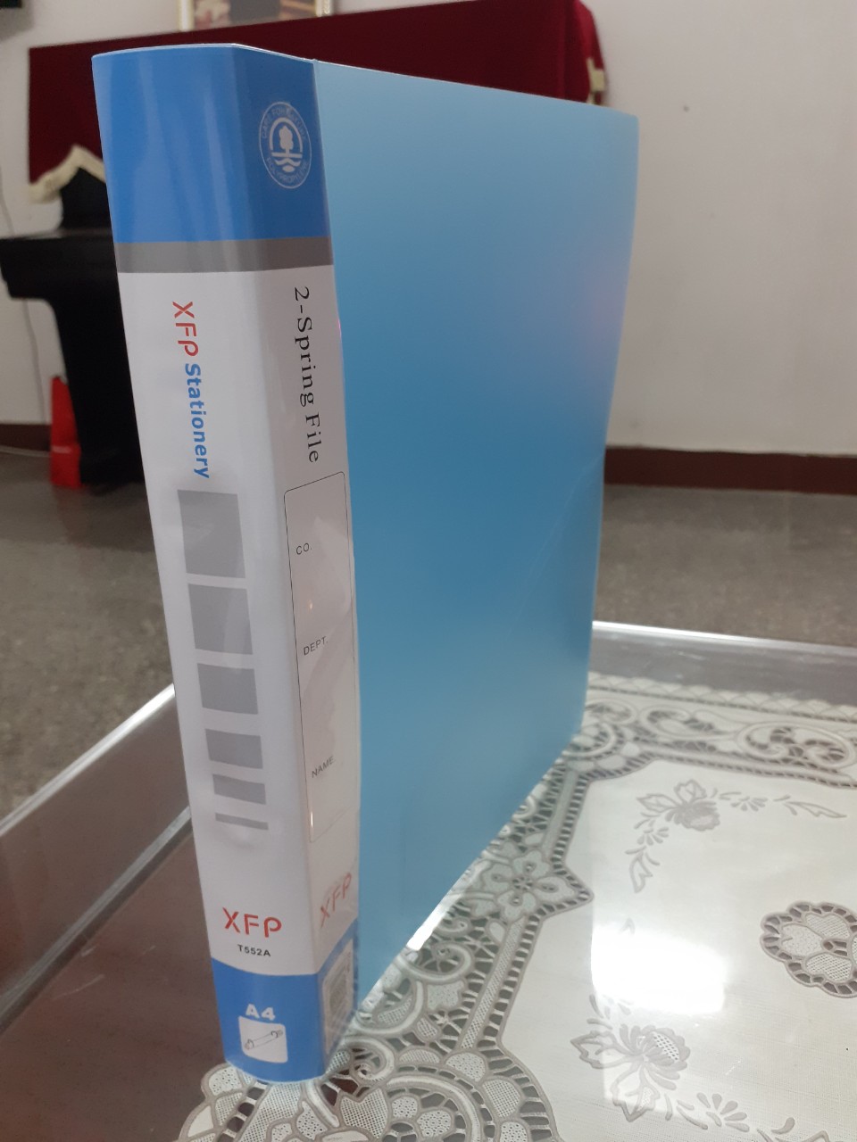 Bìa còng 3.5cm nhựa trong