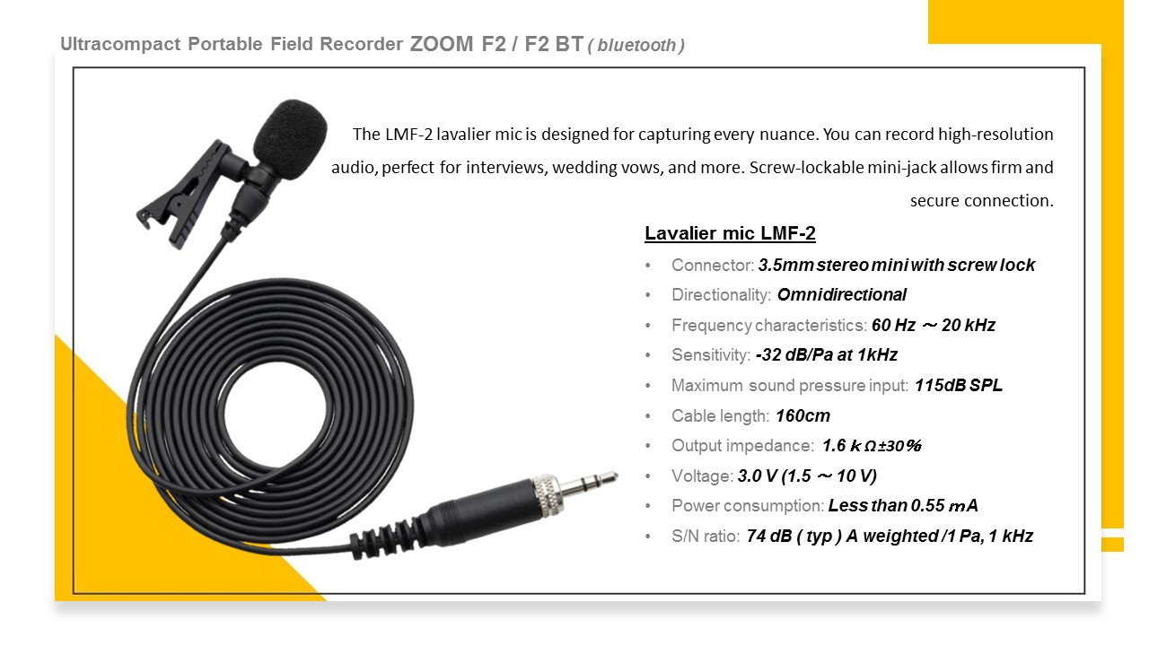 Máy ghi âm ZOOM recorder F2 F2-BT