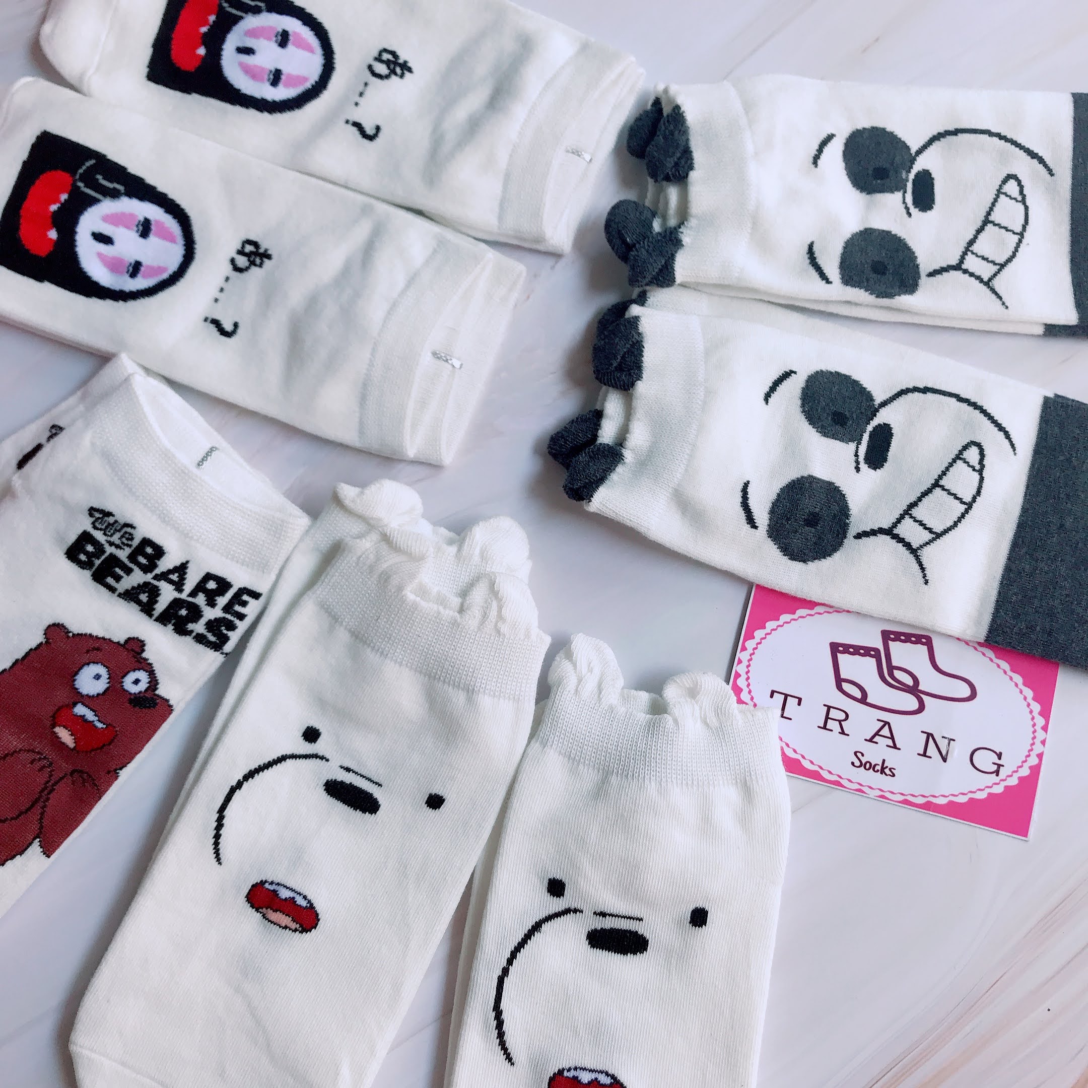 Tất ngắn cổ “ WE BARE BEARS”