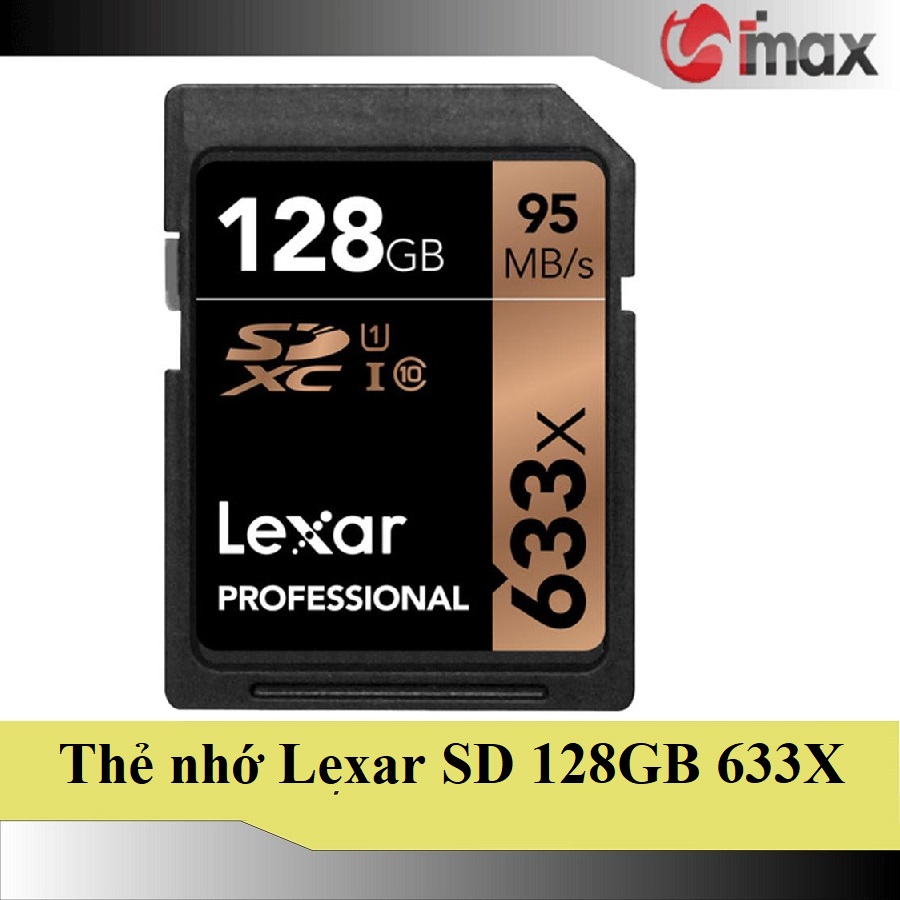 Thẻ nhớ lexar sdxc 633x 128gb class 10 95mb/s