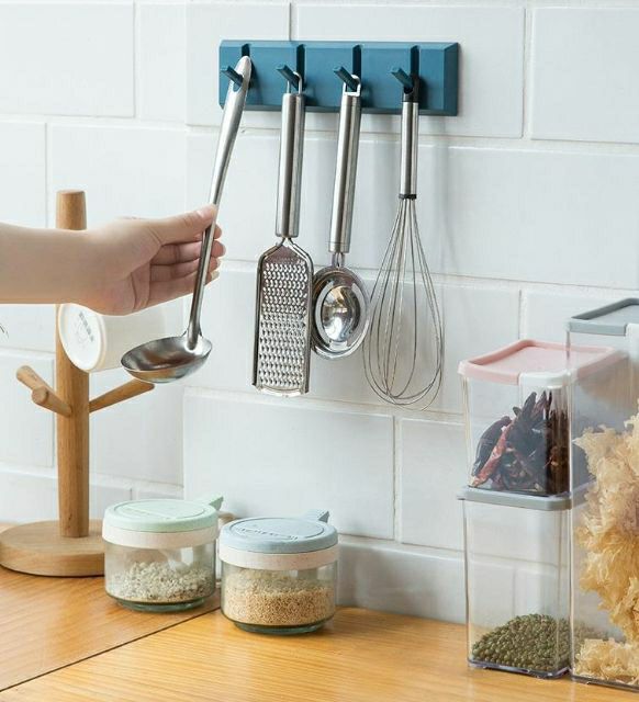 Thanh 4 móc gỗ treo tường sang chảnh
