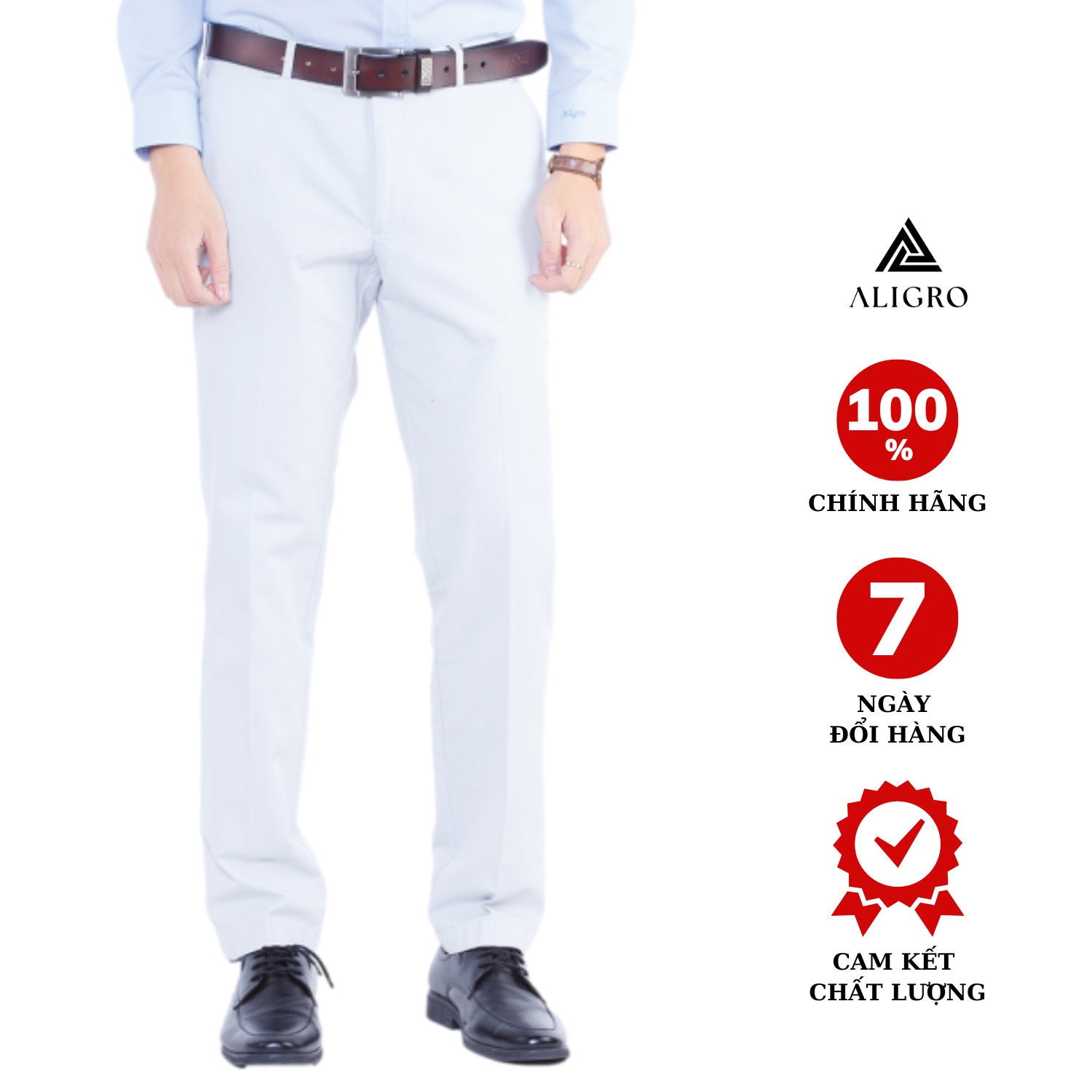 Quần kaki ALGK024 trắng ngà