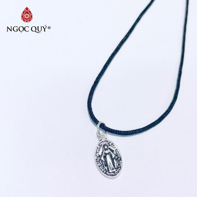 [HCM]Dây chuyền mặt bạc hình đức mẹ maria noel an lành - Ngọc Qúy Gemstones