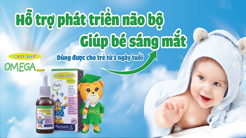 [Kèm quà tặng]Fitobimbi Omega Junior - Phát triển trí não cho bé (Lọ nhỏ giọt 30ml)