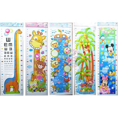 Decal Thước Đo Chiều Cao Cho Bé.