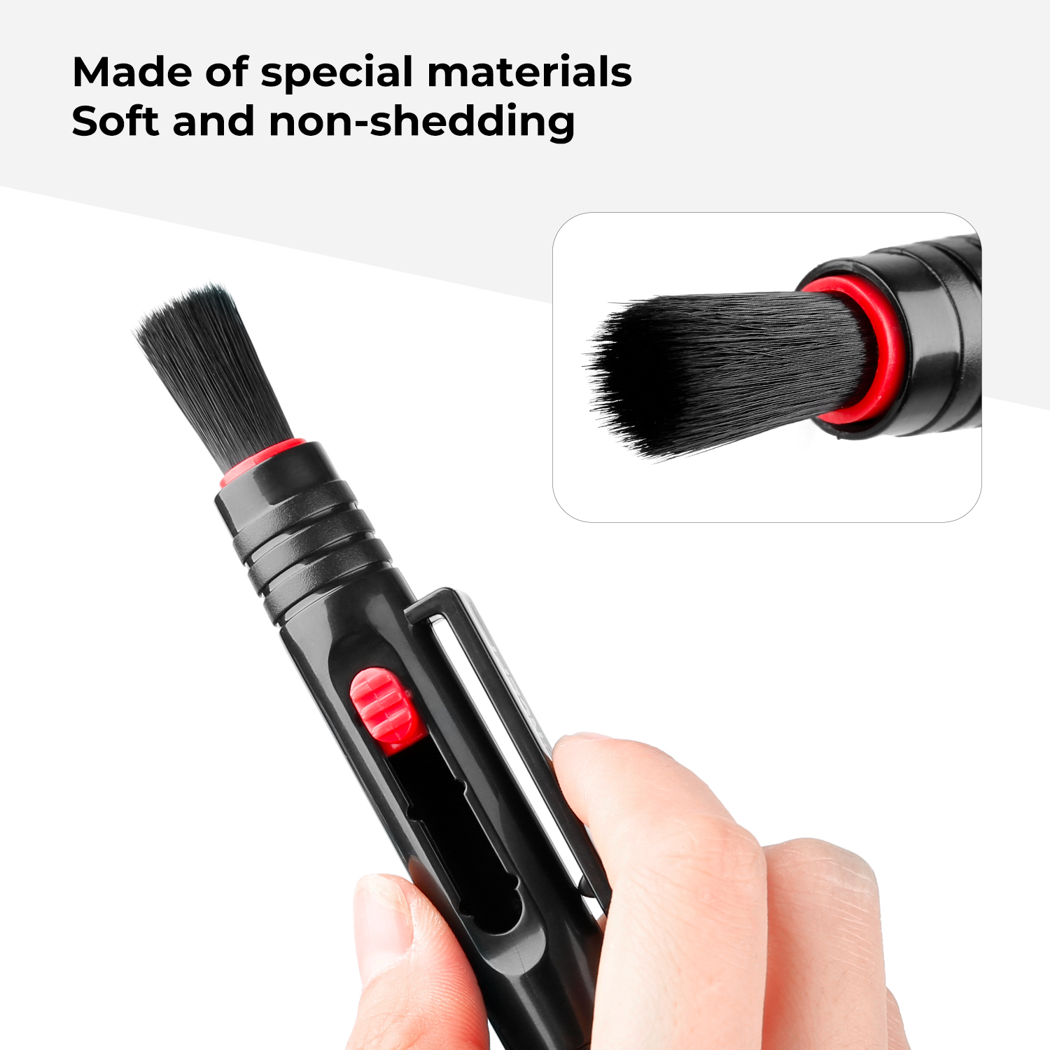 K&F Concept Lens Cleaning Pen with Retractable Soft Brush for Dslr Cameras and Sensitive Electronics Optics Cleaning Tool